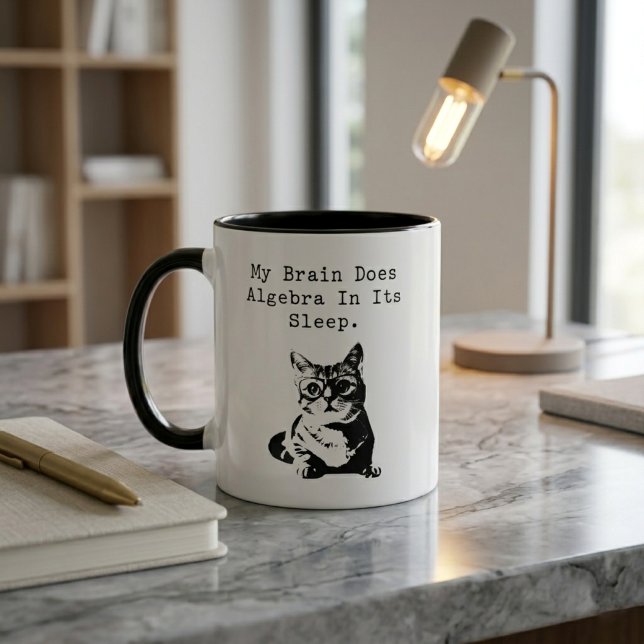 My Brain Does Algebra In Its Sleep Humour Mug (Creator Uploaded)
