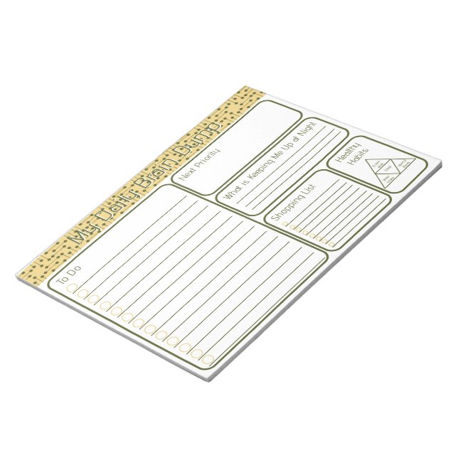 My Brain Dump To Do List Notepad (Angled)