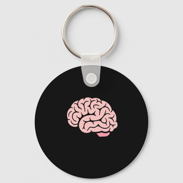 My Brain Has Too Many Tabs Open - Unhinged Sticker Key Ring (Front)