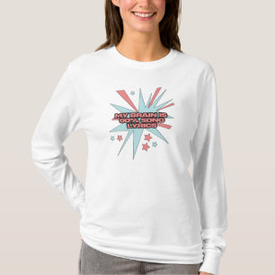 My Brain is 90% Song Lyrics – Funny Retro Pop Art T-Shirt