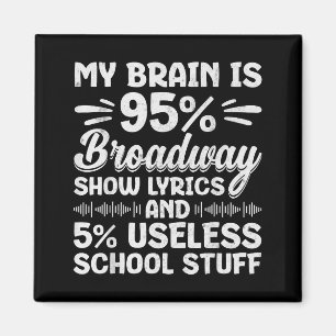 My Brain Is 95% Broadway Lyrics Nerd Musical Theat Magnet