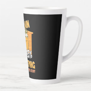 My Brain Is 95 Percents Beekeeping Latte Mug