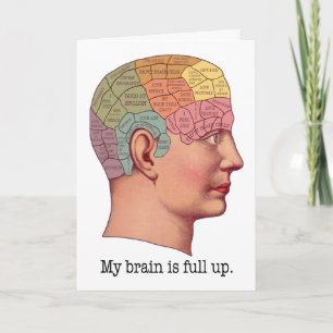 My Brain is Full Up Card