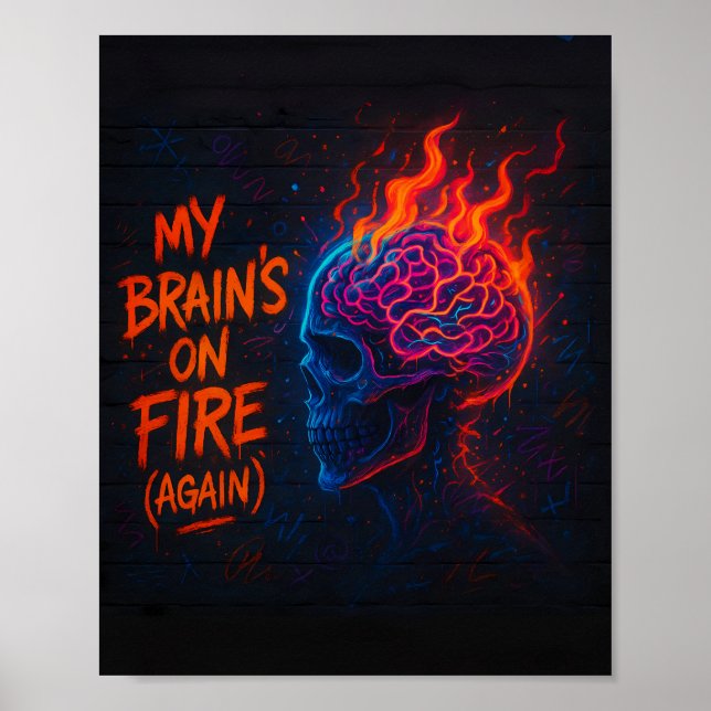 My Brain's on Fire (Again) Poster (Front)
