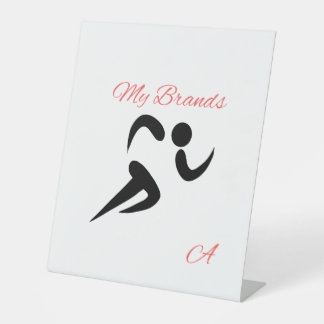 My Brands" Runner Athlete Logo Tabletop Sign