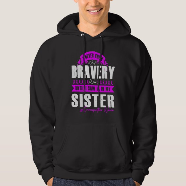 My BRAVERY SISTER Craniosynostosis Warrior Hoodie (Front)