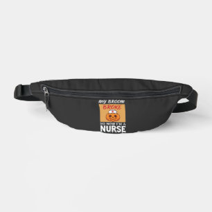 My Broom Broke Nurse Halloween Bum Bags