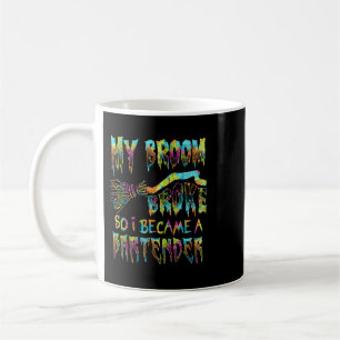 My Broom Broke So I Became a Bartender 2Halloween Coffee Mug