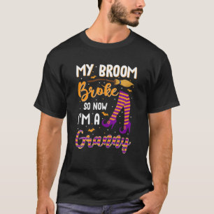 My Broom Broke So I Now I'm Granny Halloween Famil T-Shirt