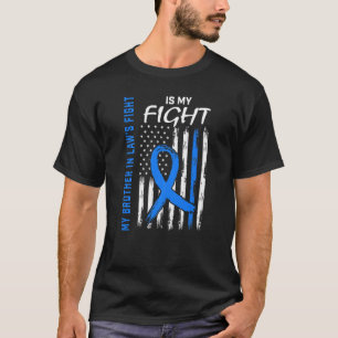My Brother In Laws Fight Flag Diabetes Awareness M T-Shirt