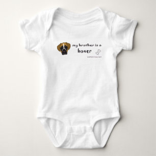 My brother is a Boxer Baby Bodysuit