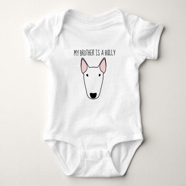 My Brother Is A Bully Babygrow Baby Bodysuit (Front)