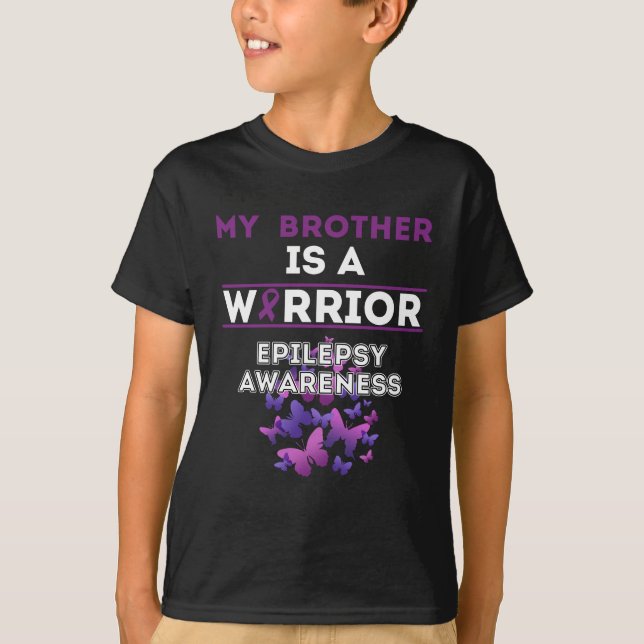 My Brother Is An Epilepsy warrior T-Shirt (Front)