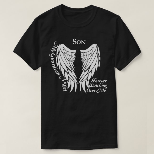 My Brother Is My Guardian Angel  Memorial Gift Pul T-Shirt (Design Front)