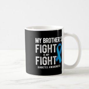 My Brother's Fight My Fight Diabetes Awareness Coffee Mug