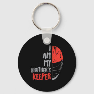 My Brother's Keeper Lacrosse Funny Defence Lax Goa Key Ring