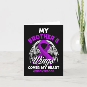 My Brother's Wings Cover My Heart End Overdose 1 Card