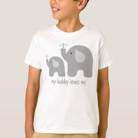 My Bubby Loves Me - Cute Elephant Shirt for Kids