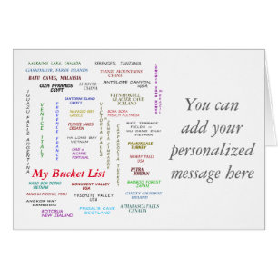 My Bucket List for Travel