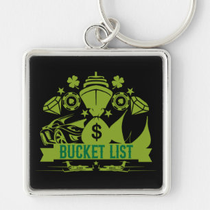 My Bucket List Key Ring