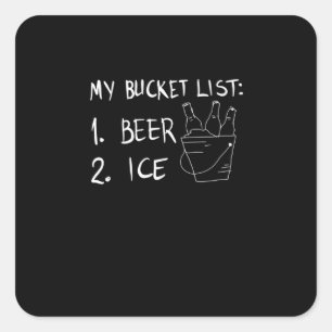 My bucket list square sticker