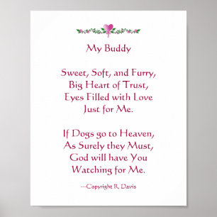 My Buddy - Dog Poster