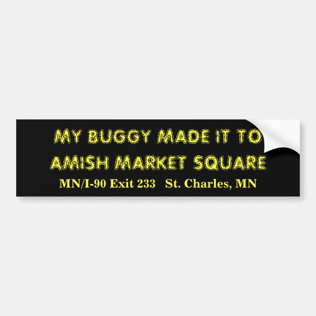 My buggy bumper sticker (Front)
