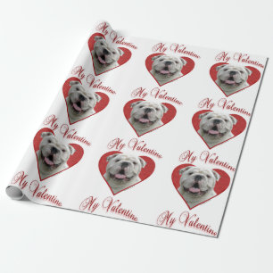 My Bulldog Valentine Wrapping Paper