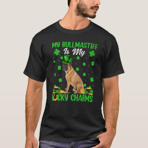 My Bullmastiff Are My Lucky Charms Dog St Patrick T-Shirt