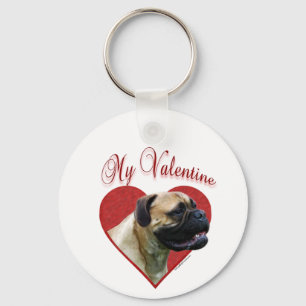 My Bullmastiff Valentine Key Ring
