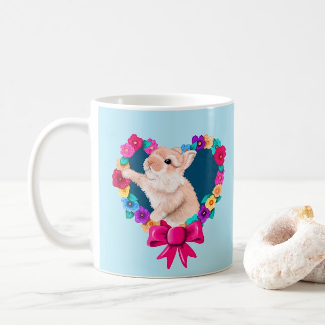 My Bunny Valentine Coffee Mug (With Donut)