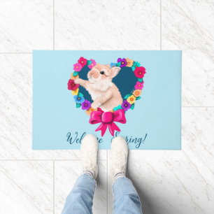 My Bunny Valentine Easter Doormat