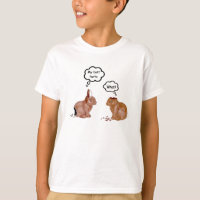 My Butt Hurts Bunnies Kids White T-Shirt