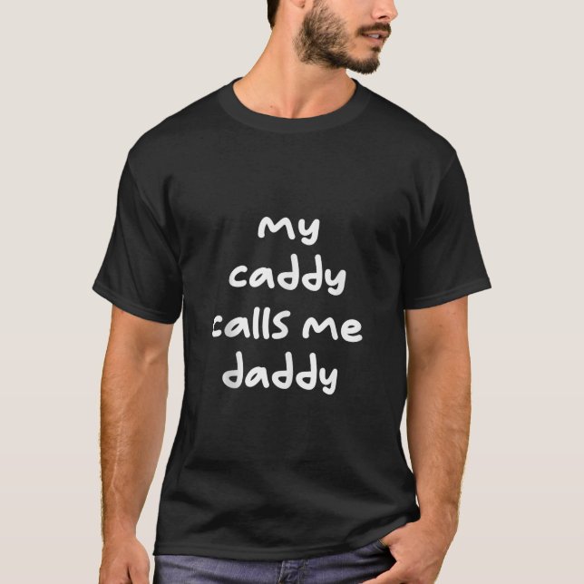 My Caddy Calls Me Daddy Golf Trendy Tank Top (Front)
