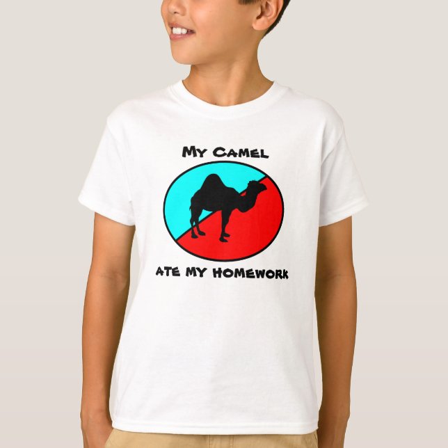 My Camel ate my homework T-Shirt (Front)