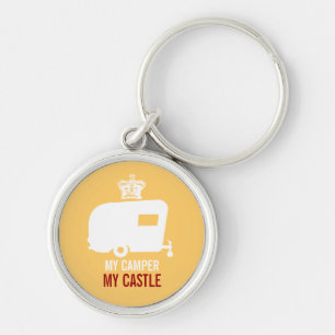 My Camper My Castle - Vintage RV Camping Keychain