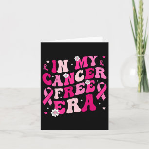 My Cancer Free Era Survivor Breast Cancer Awarenes Card