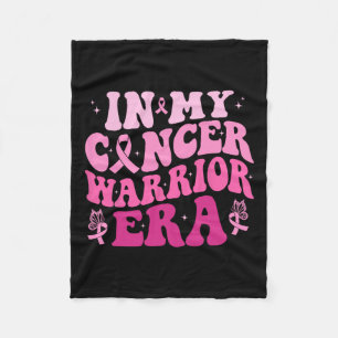 My Cancer Warrior Era Breast Cancer Awareness Wome Fleece Blanket
