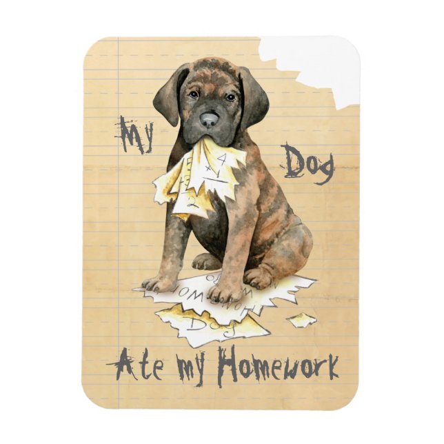 My Cane Corso Ate my Homework Magnet (Vertical)