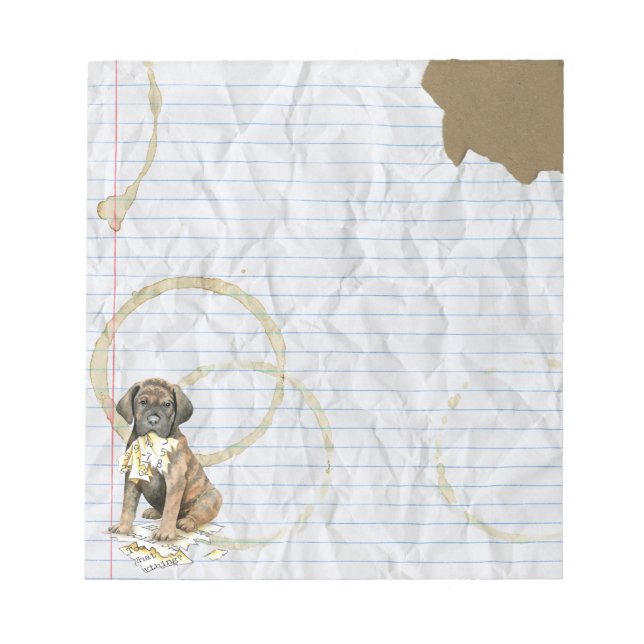 My Cane Corso Ate My Lesson Plan Notepad (Front)