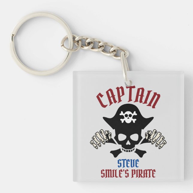 My Captain | International Talk Like a Pirate day  Key Ring (Front)