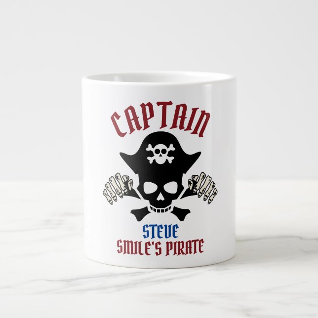 My Captain | International Talk Like a Pirate day  Large Coffee Mug (Front)