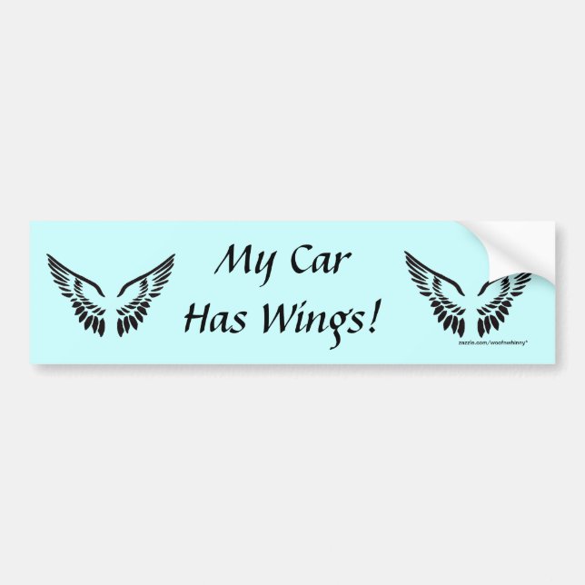 My Car Has Wings! Bumper Sticker (Front)