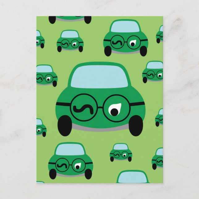 My Car Is Smart Postcard (Front)