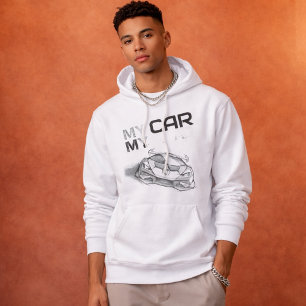 My Car My Road – Sketch Style Supercar Graphic Tee