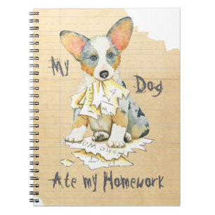 My Cardigan Welsh Corgi Ate my Homework Notebook