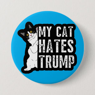 my cat 7.5 cm round badge