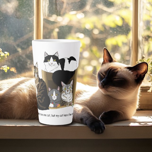 My Cat has Cats Latte Mug (Creator Uploaded)
