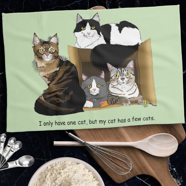 My Cat has Cats Tea Towel (Creator Uploaded)