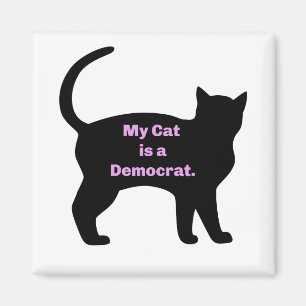 My cat is a democrat magnet